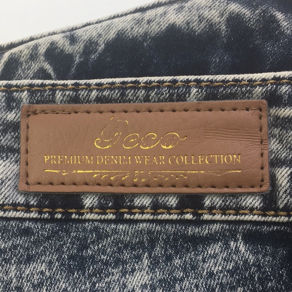 Geso Blue Jeans Size 15 Acid Washed Stretchy *B1 - Picture 7 of 9